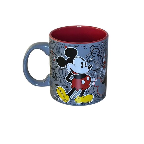 Disney Other - Disney Mickey Mouse 20 oz Coffee Mug Ceramic Dishwasher Microwave Safe Gray Grey